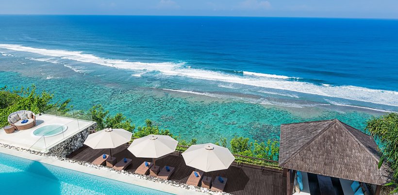 Villa Grand Cliff Ungasan, Vistas al mar